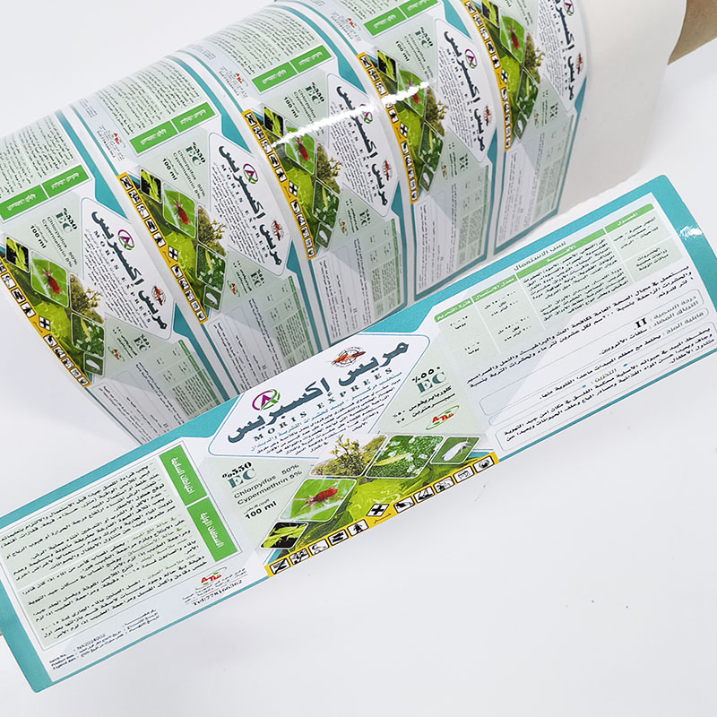 Permanent Adhesive Paper Stickers Agro Pesticide Roll Labels