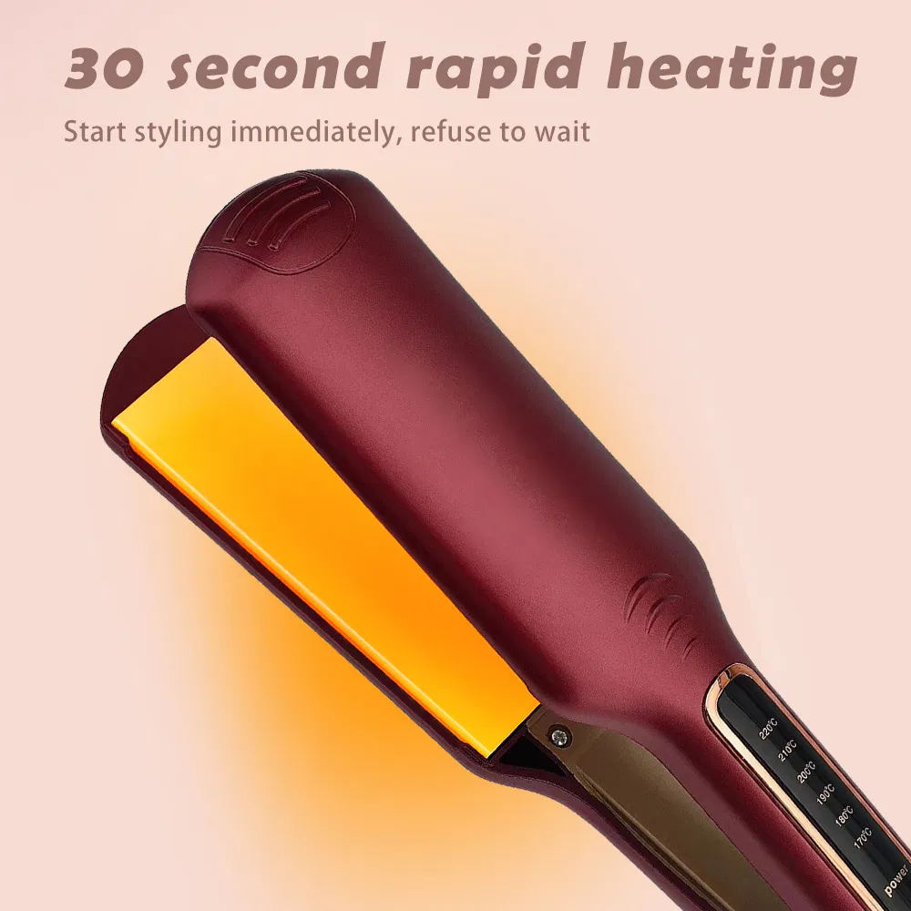 Quick Heat Curling Iron Straightener, Multi-Speed Adjusting Electric Splint, Straight Curling