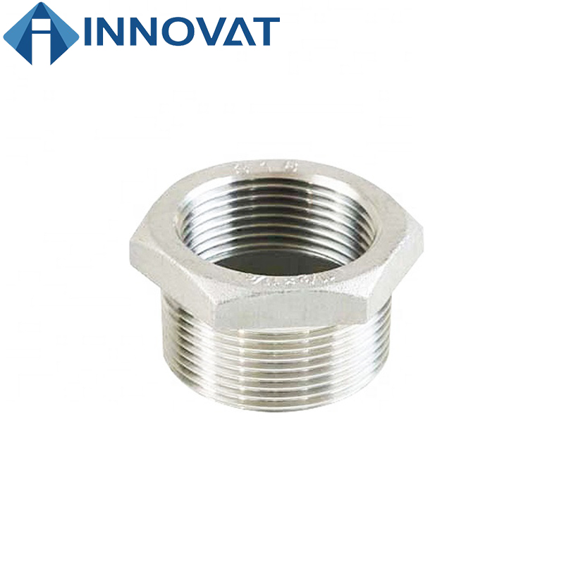 Bushing Reducing Joint Hex Bushing 1.25 -1.5 Inch Boreline Reducing Bush Joint Connector Stainless Steel Hexagon Bushing for Industrial and Agricultural Applic