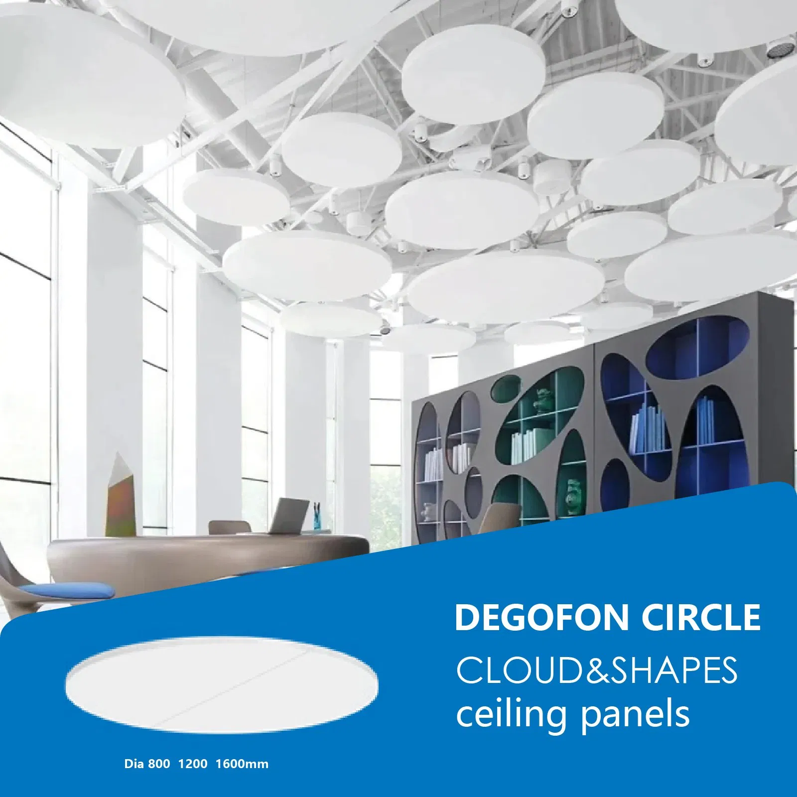 Circle Solo Free Hanging Acoustic Ceiling Panels