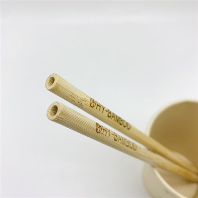 Customized Logo Printed Bamboo Straws