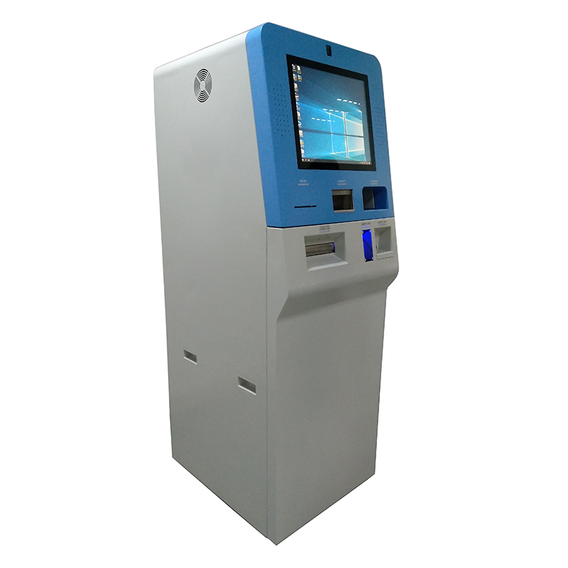 Self Service Banknote Exchange Payment Machine Floor Standing Passport Scanner Currency Exchange Machine ATM Machine