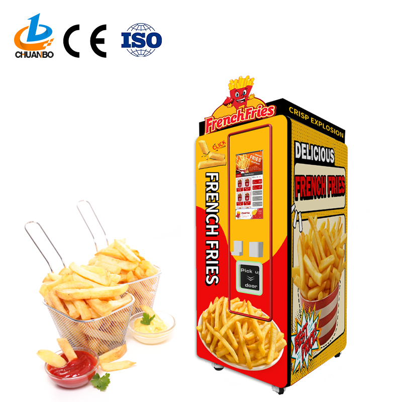 Factory Fully Automatic Hot Food Potato Chips French Fries Vending Machines