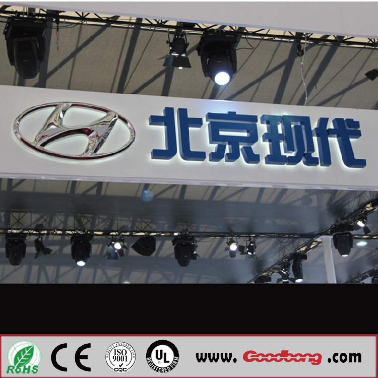 Acrylic Chromed LED Backlit Illuminated Car Brand Logo Sign