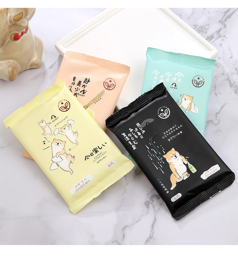 OEM Customized China Supplier High Quality Cotton Skin Care Cleaning Wet Wipes Towel 6/10/12 PCS
