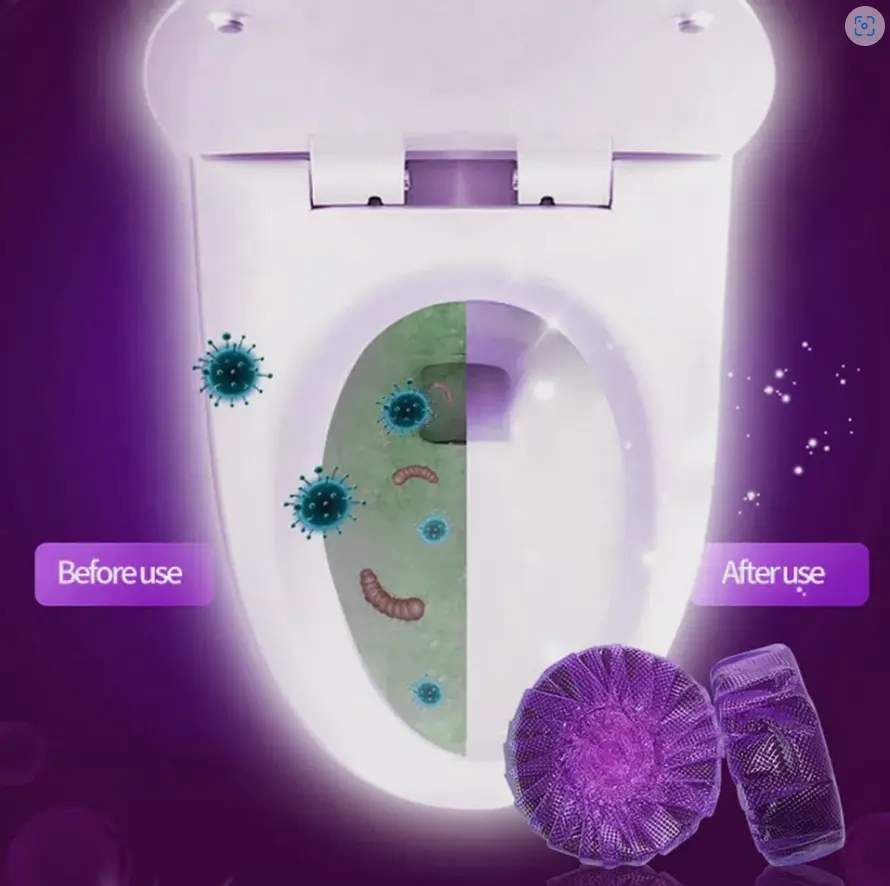 Air Fresheners Blue Purple Automatic Toilet Bowl Cleaner Ball