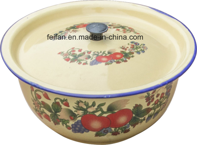Enamel Bowl/Cash Bowl /Mixing Bowl/Salad Bowl with Cover