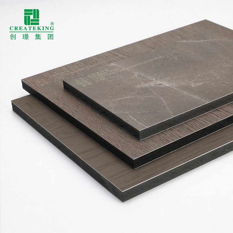 China Factory OEM Multicolor 5/8/9 Thickness Pet Film Laminated Faux Marble Wall Panels