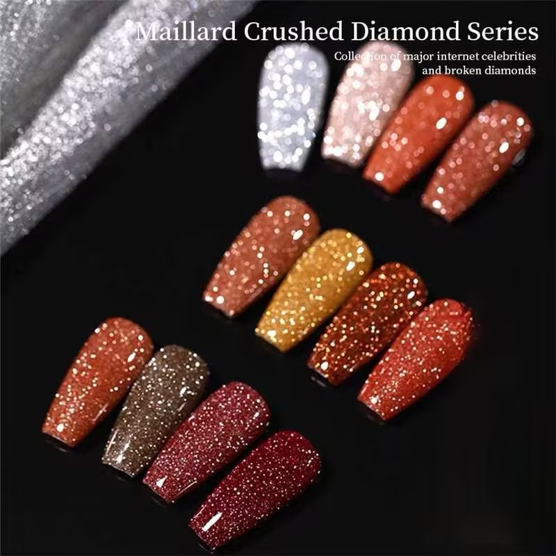 Reflective Disco Diamond Gel Nail Polish Collection Reflective Vernis UV Gel Polish