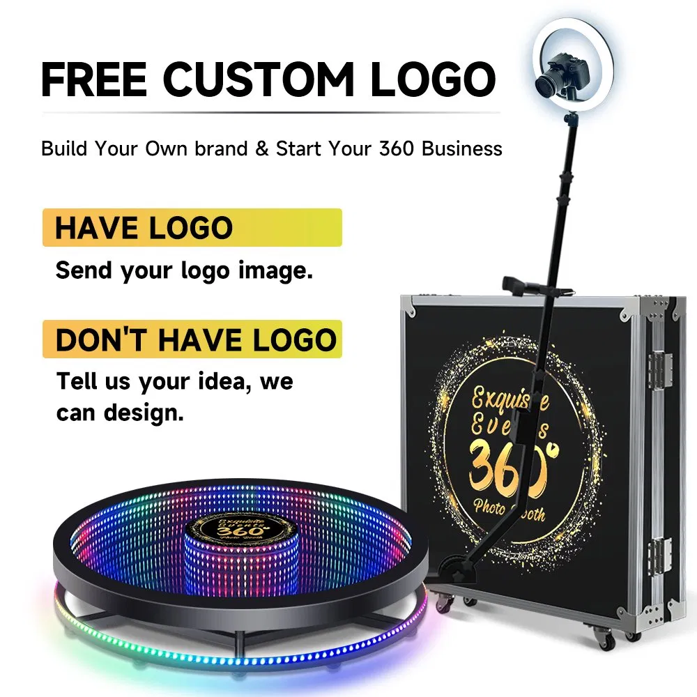 360 Camera Photo Booth Machine Automatic Spin Slow Motion Rotating Adjustable 360 Degree Photo Booth Props for Wedding Party