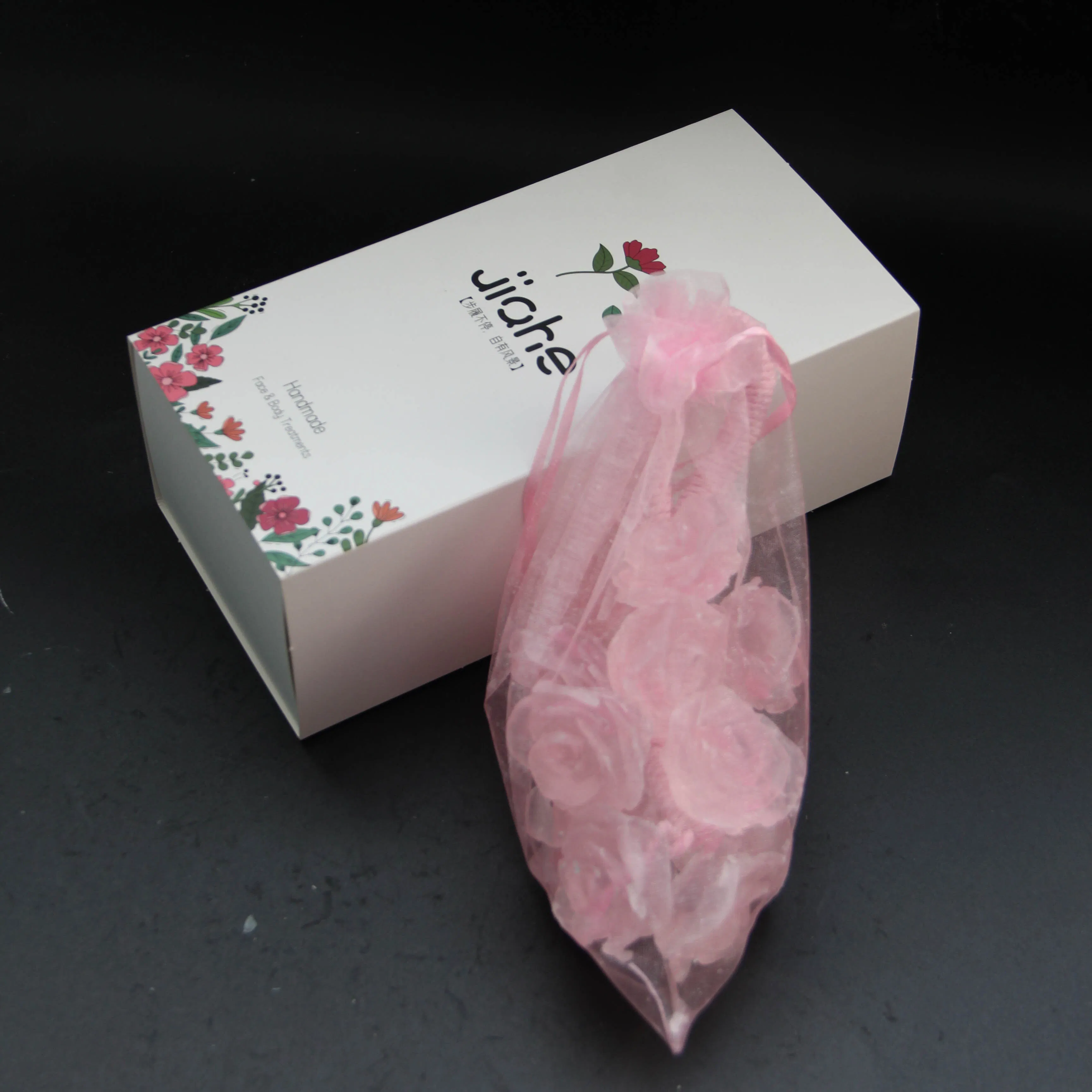 Customizable Transparent Rose-Shaped Soap Wedding Favor Cleaning Soap