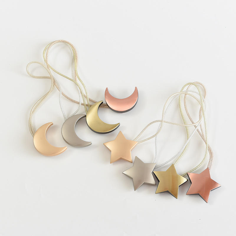 Decorative Star-Shaped Magnetic Curtain Tiebacks Curtain Clips Holder