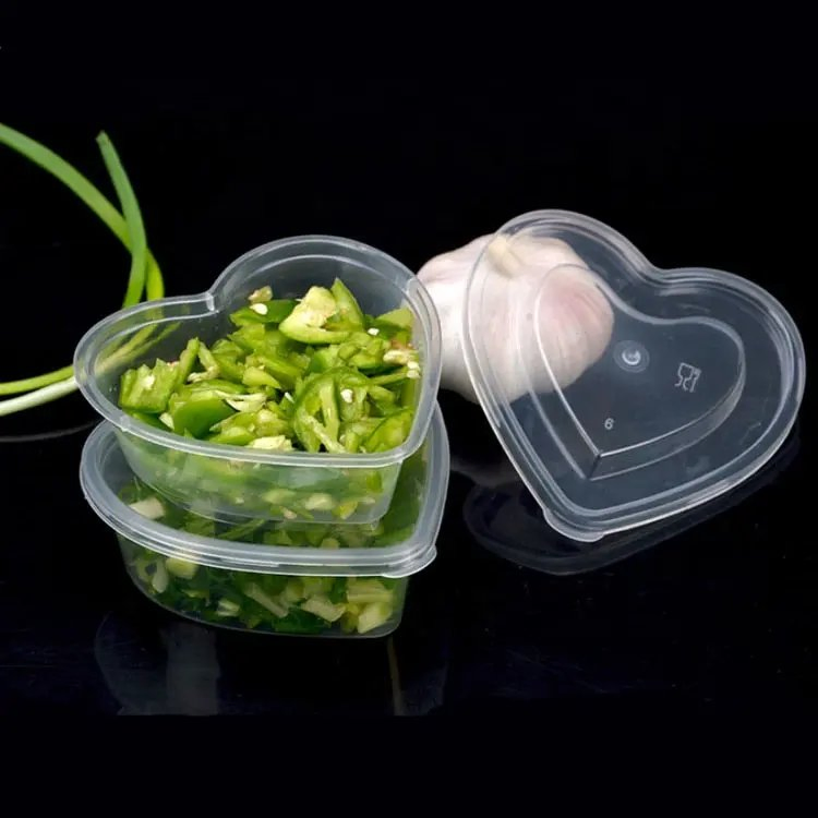 Throwaway PP Material Cups with Lids for Condiment and Pudding Single - Serve