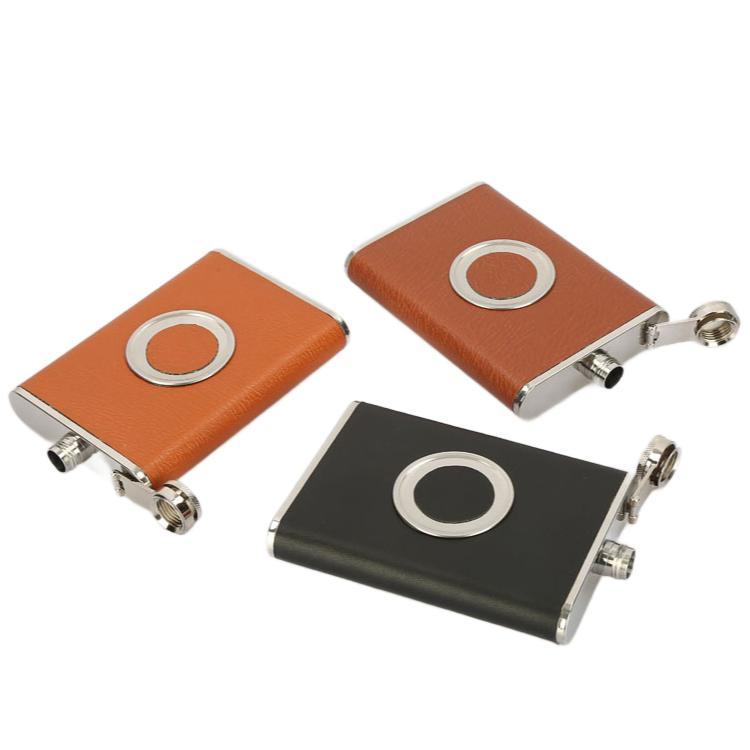 6oz Capacity Hot Sales Stainless Steel 304 Hip Flask for Ledo Degtine Stolnaya Millburn