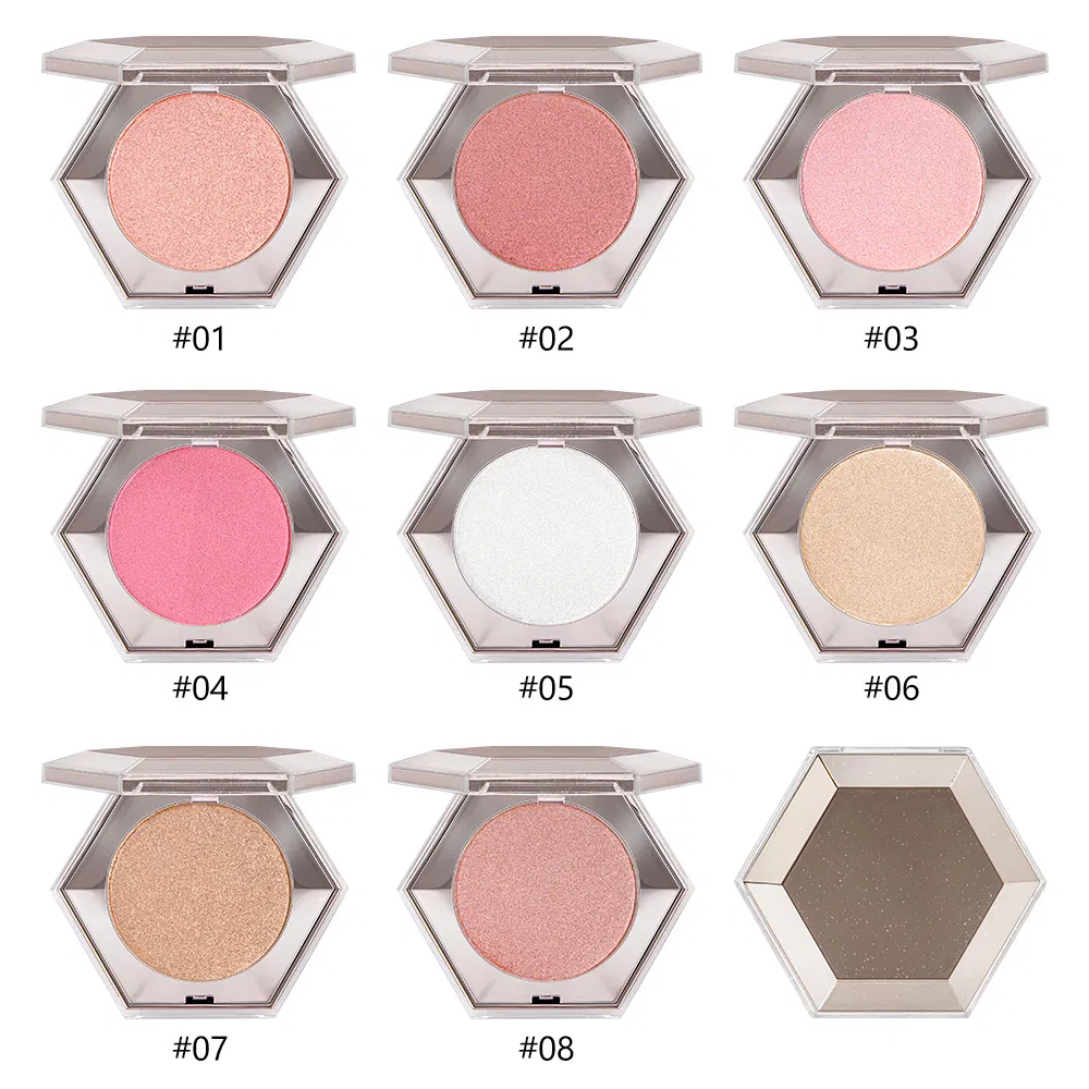 Private Label Diamond Highlighter 8 Colors Face Powder Highlight