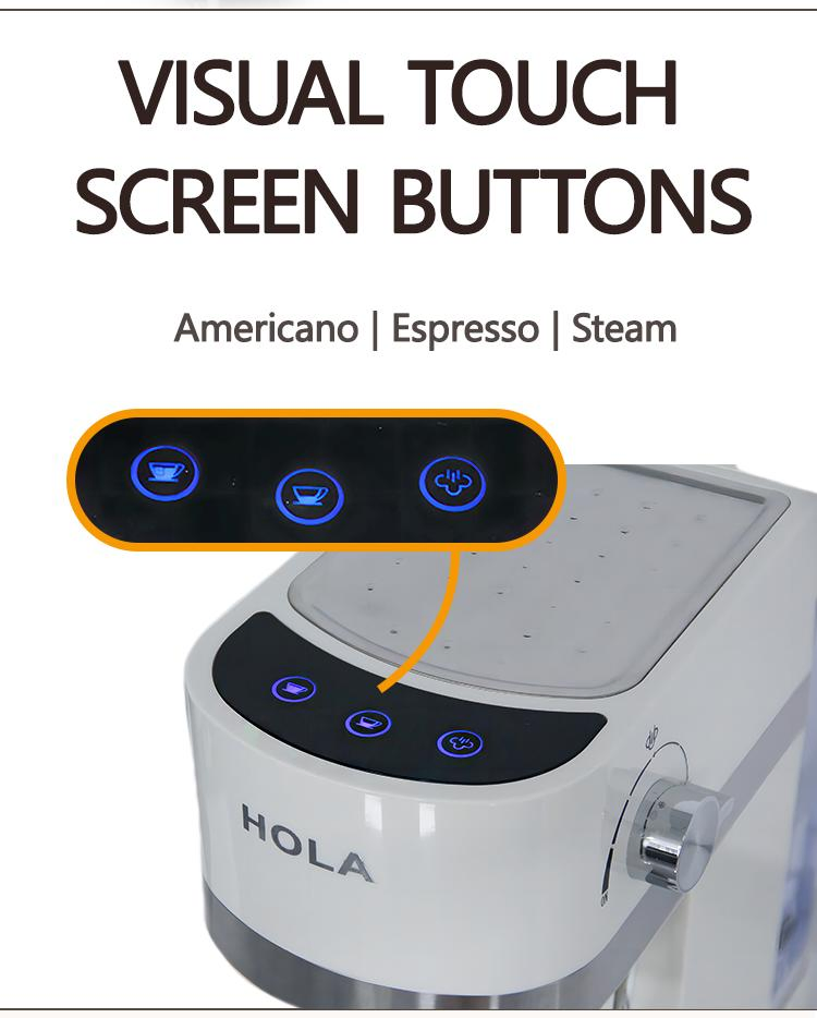 Italian Semi-Automatic Electric Household Coffee Maker Espresso Coffee Maker Commercial Grade Machine for Office Home Cafe and Car for Hotels