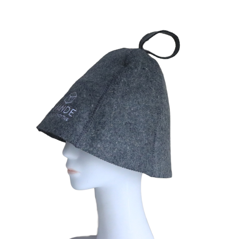 Sauna Hat for Women Men, 100% Wool Felt Bath Cap, Unisex Bathroom Sauna Accessories for Men Women