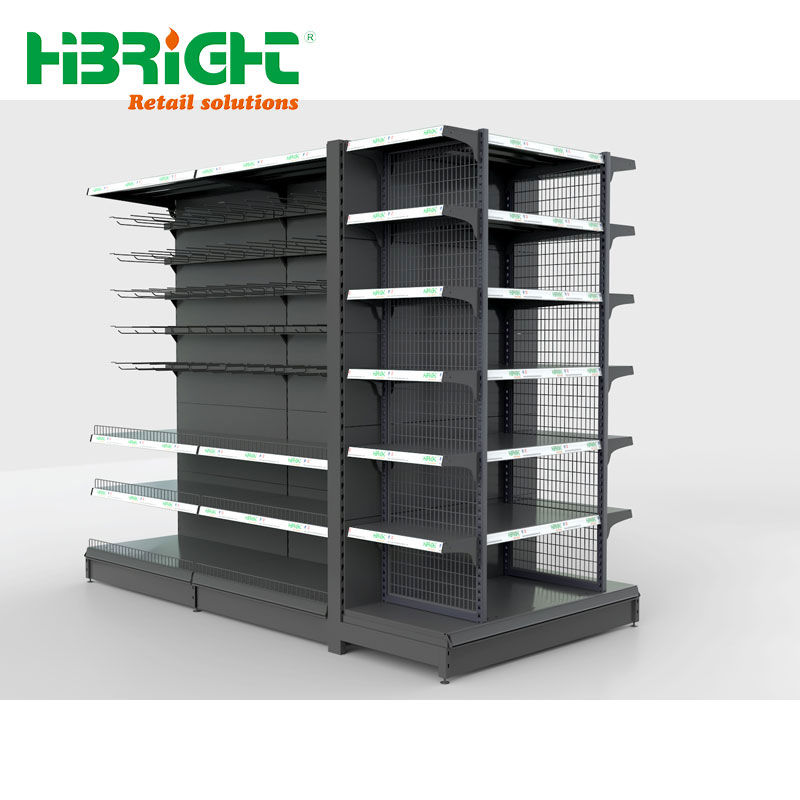 Wholesale Grocery Metal Supermarket Shelf Gondola Shelving Rack for Retail Store
