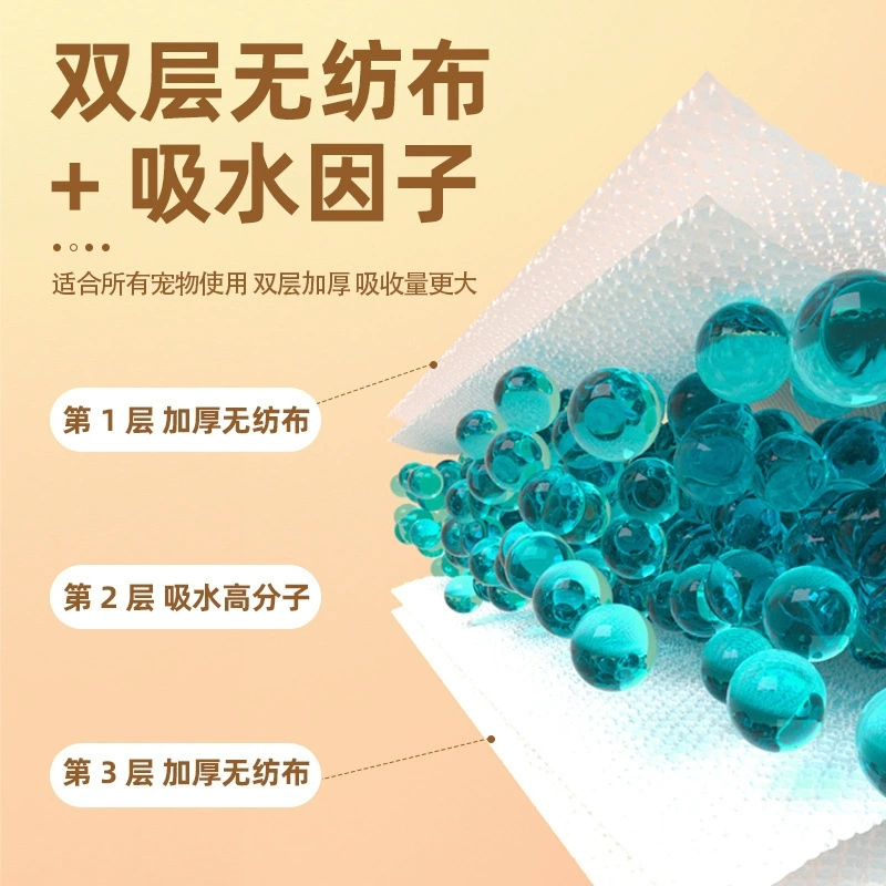 Disposable Pet Urine-Absorbing Paper with Non-Woven Fabrics