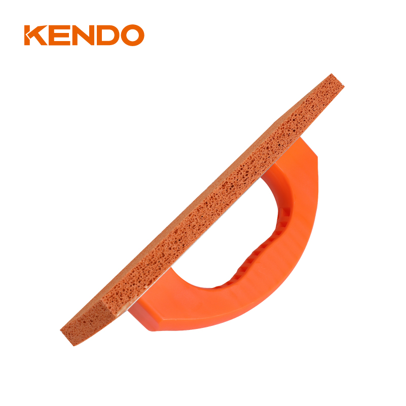 Kendo Rubber Float Trowel Used to Smoothly Apply Grout to Floor and Wall Tile