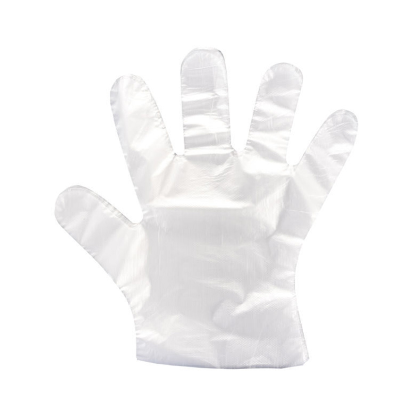 Food Service Process Clear Poly Polyethylene Transparent Disposable PE Plastic Hand Gloves