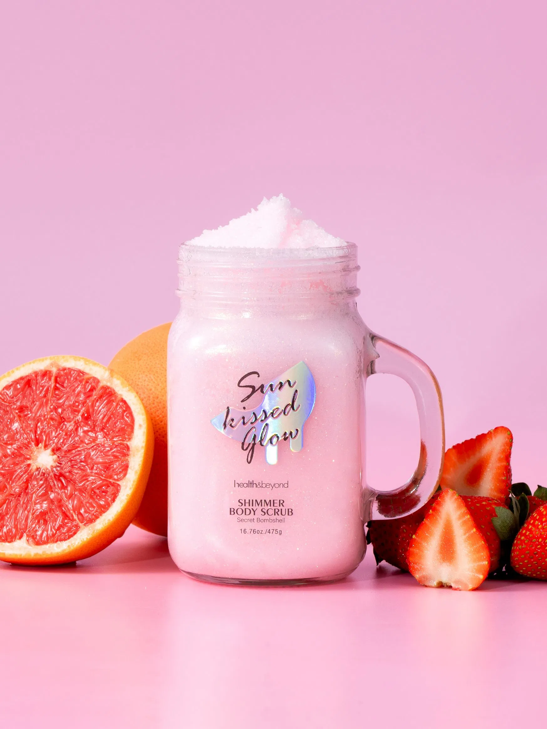 Custom Logo Vegan Bliw Oil Bronze Glitter Shine Shimmer Body Care Set