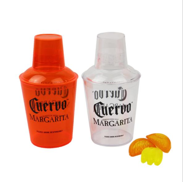 Прозрачный коктейльный шейкер с логотипом