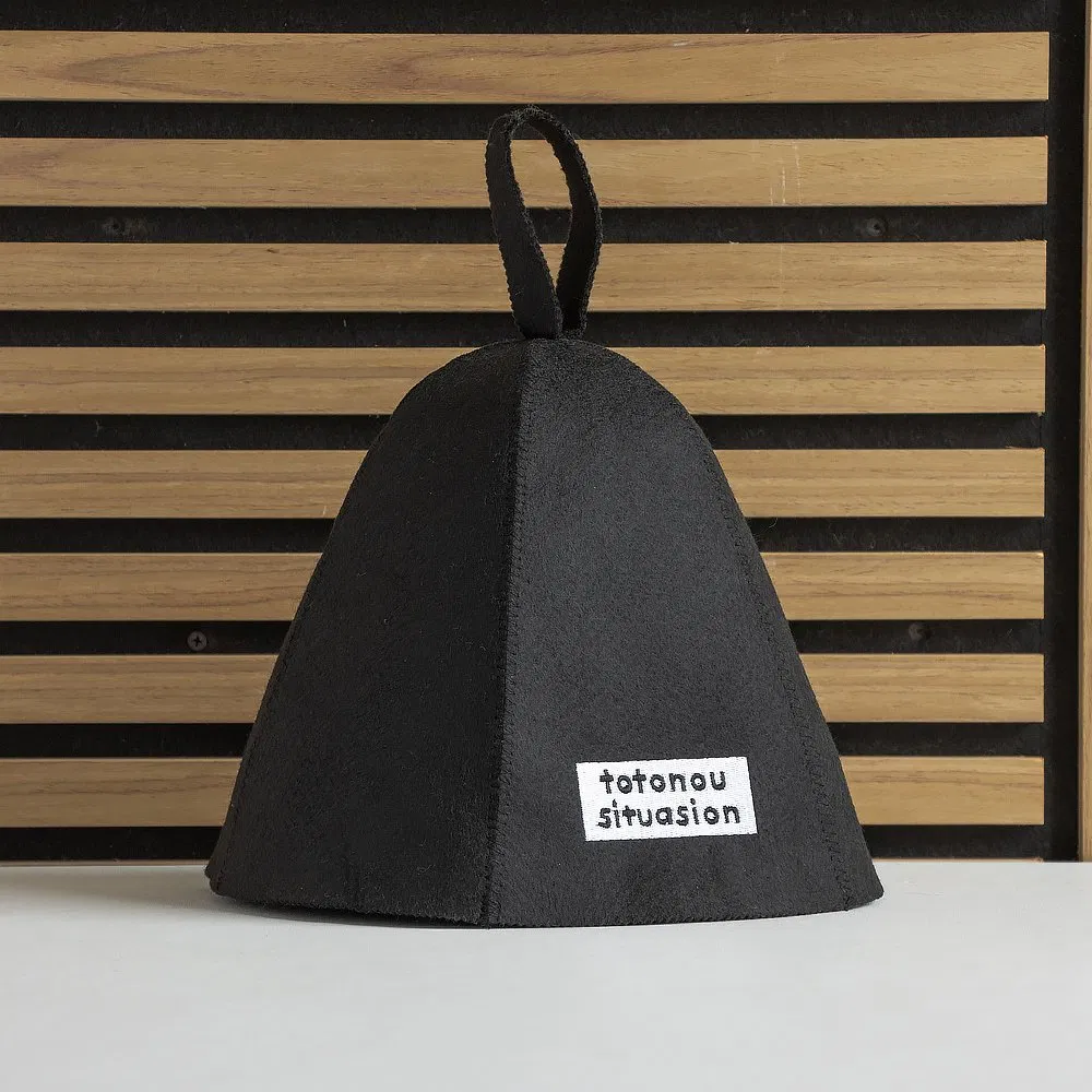 Wool Felt Sauna Cap for Women and Men, Sauna Room Accessories Felt Heat Dry Headrest, Sauna Room Essential Parts