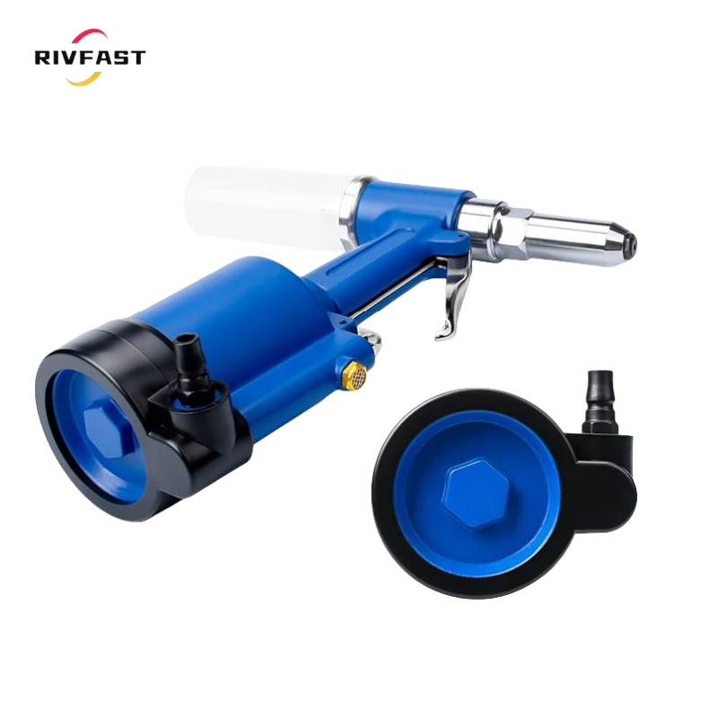 Pneumatic Rivet Gun Hydraulic Air Riveter Tool, Labor Saving Rivet Riveting Nut Nail Insert Hand Tool Set