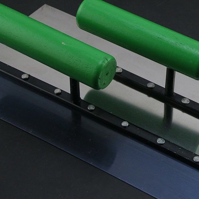 Concrete Tool Used on Concrete Finishing Wood Hand Stainless Steel Plaster Trowel