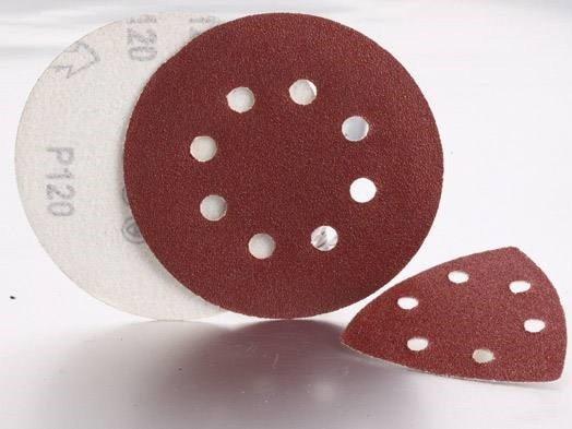 Шлифовальный диск 125мм, 8 отверстий, оксид алюминия