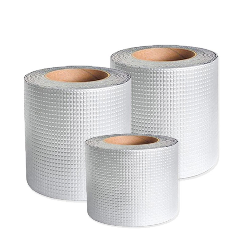 Butyl Rubber Leak Repair Tape Roof Deck Joist Waterproof Insulation Sealing Caulk Glue Strip Aluminum Foil Butyl Tape