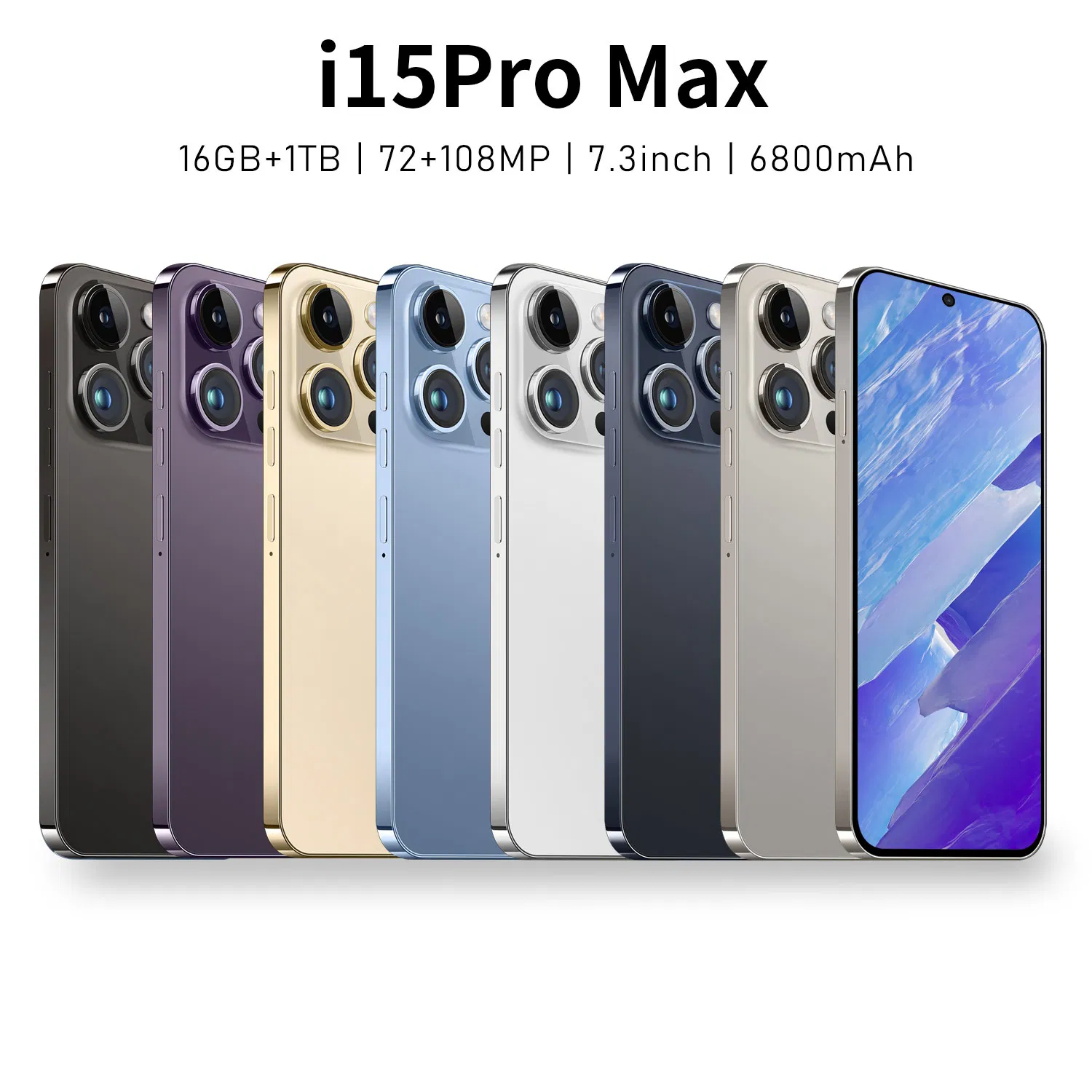 Смартфон I15 PRO Max 16GB+1TB разблокированный