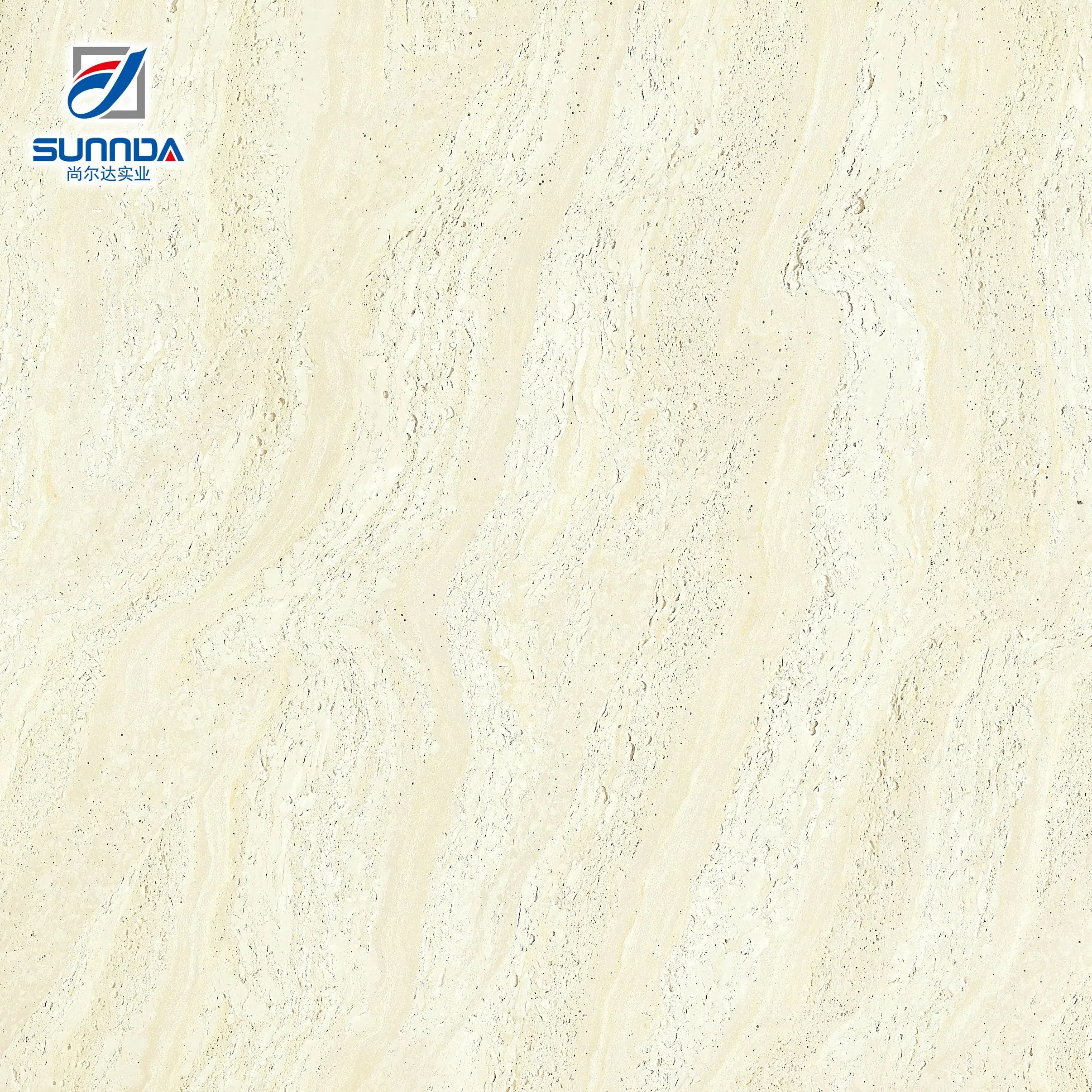 Полированная плитка Кремовый травертин, 600x600 мм, 800x800 мм