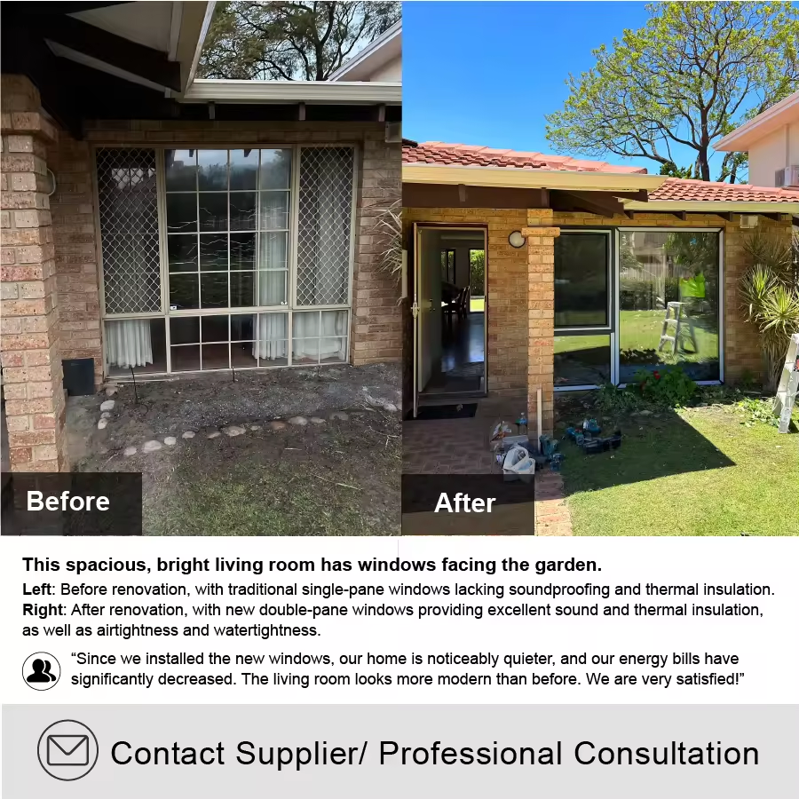 Entry UPVC Sliding Double Glazed Exterior PVC Patio Doors Sliding Doors