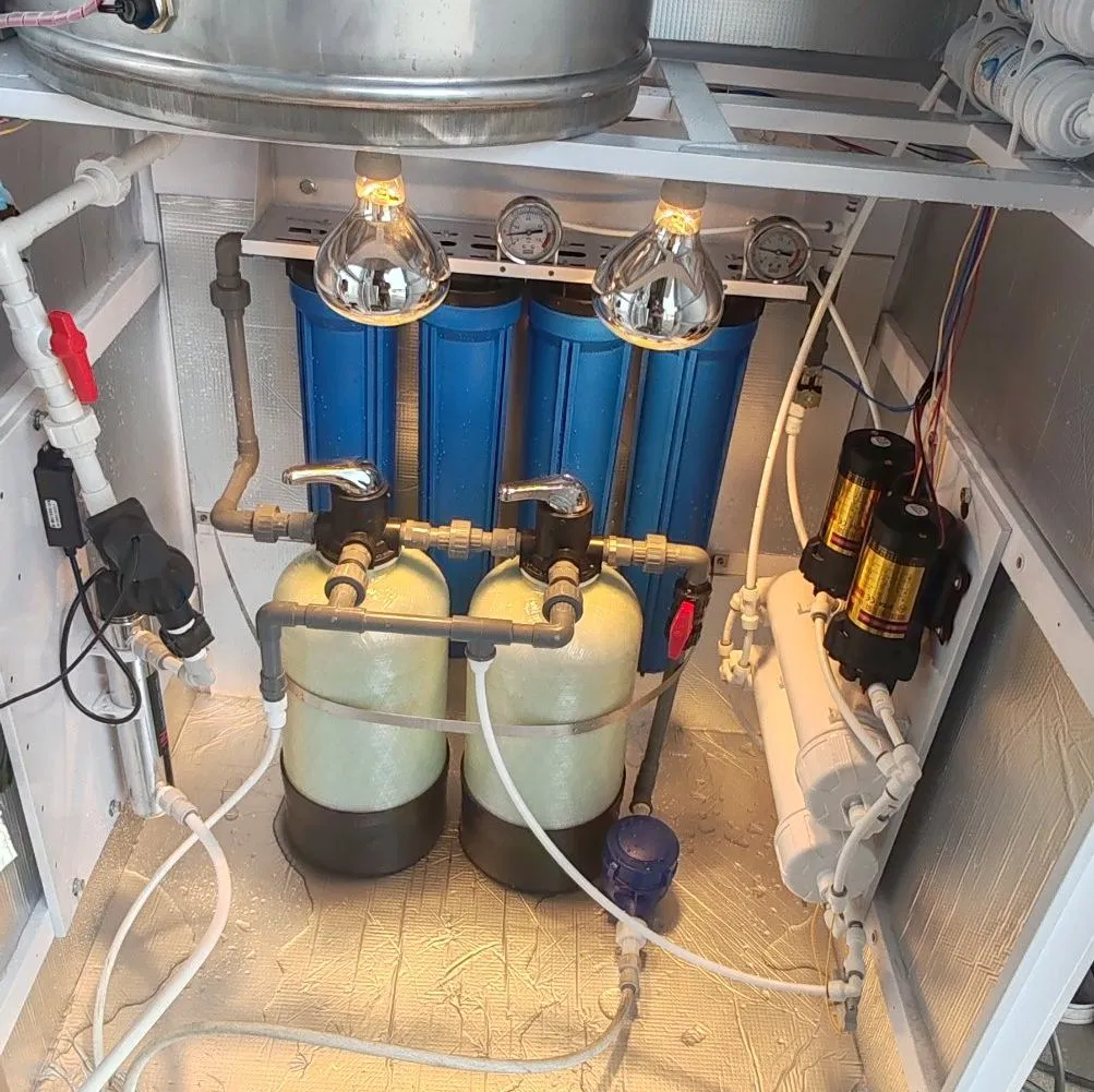 RO Reverse Osmosis 24-Hour Water Dispenser Machine with Unmanned Self Service and Cold Water, Adopting High-Quality RO Membrane