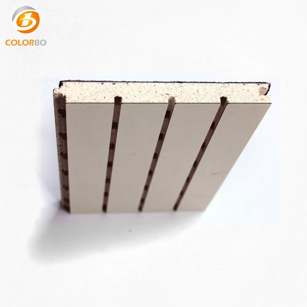 Soundproof Wooden Grooved Acoustic Panel for Studio Recording Device