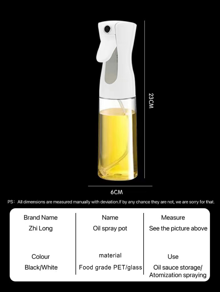 200ml 300ml 500ml Plastic Pump Sprayer Cooking Oil Bottle for Grill and Plant Care for Olive Oil