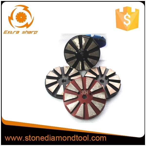 3" Beveled Segments Diamond Concrete Metal Pad