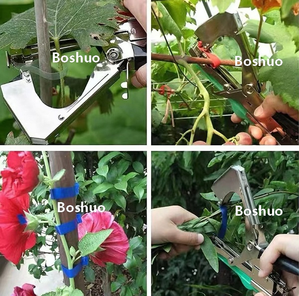 China Supplier Stretch Plastic PVC PE Waterproof Outdoor Garden Tapetool Plant Tie Tape for Grapes Tomatoes Peppers Cucumbers Pumpkin Eggplant Bean Fixing