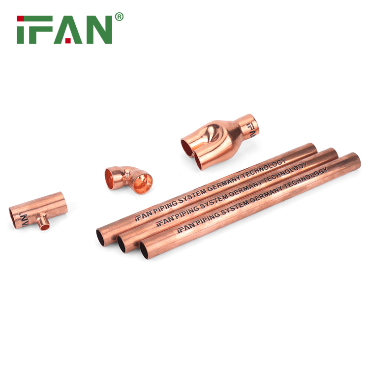 Ifan Durable 6-219mm Water Pipe Fittings Copper Press Copper Pipes Fittings High Standard Copper Press Fitting