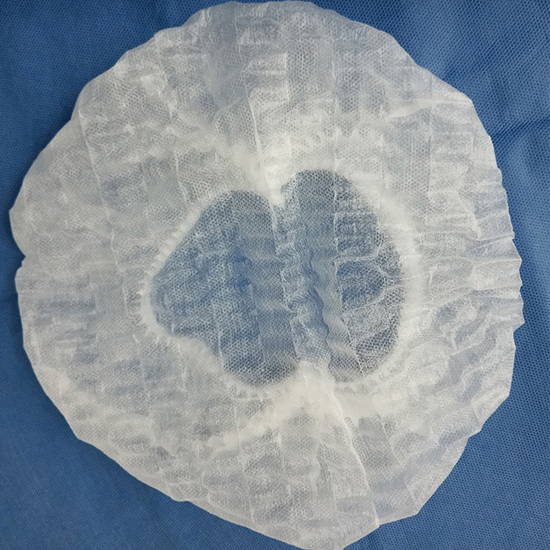 Disposable Non Woven Double Elastic White Round Cap / Hair Cap / Surgical Cap / Mob Cap / Medical Clip Cap