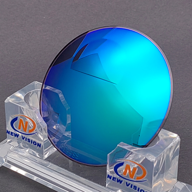 Rx 1.6 Polly Tint Gray FT Bifocal Mirror Optical Prescription Glasses Lens