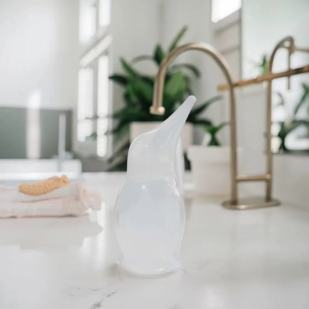 Mecan Nose Cleaner Soft Silicone Vacuum Penguin Baby Nasal Aspirator for Home Use