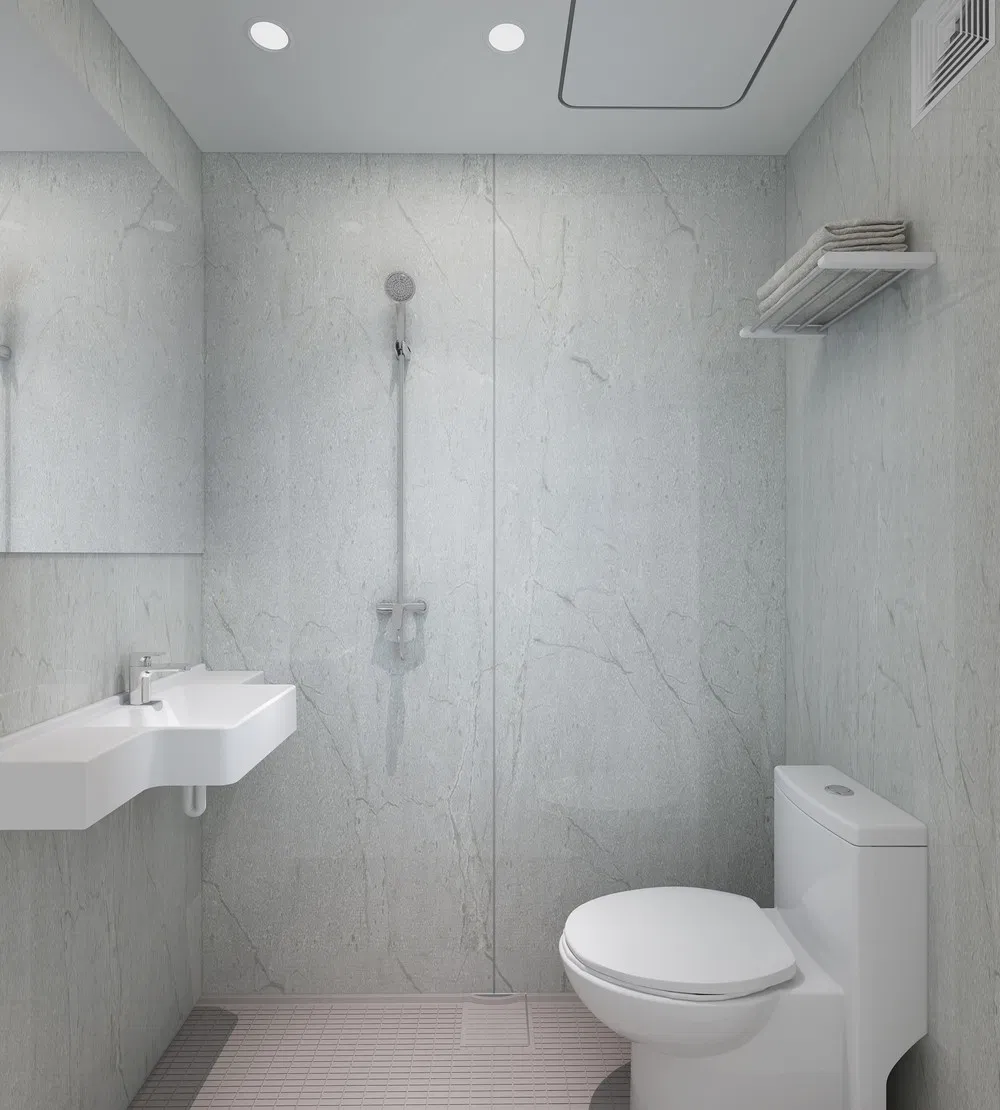 High-End Custom SMC Complete Prefab Bathroom Production Line in China Factory