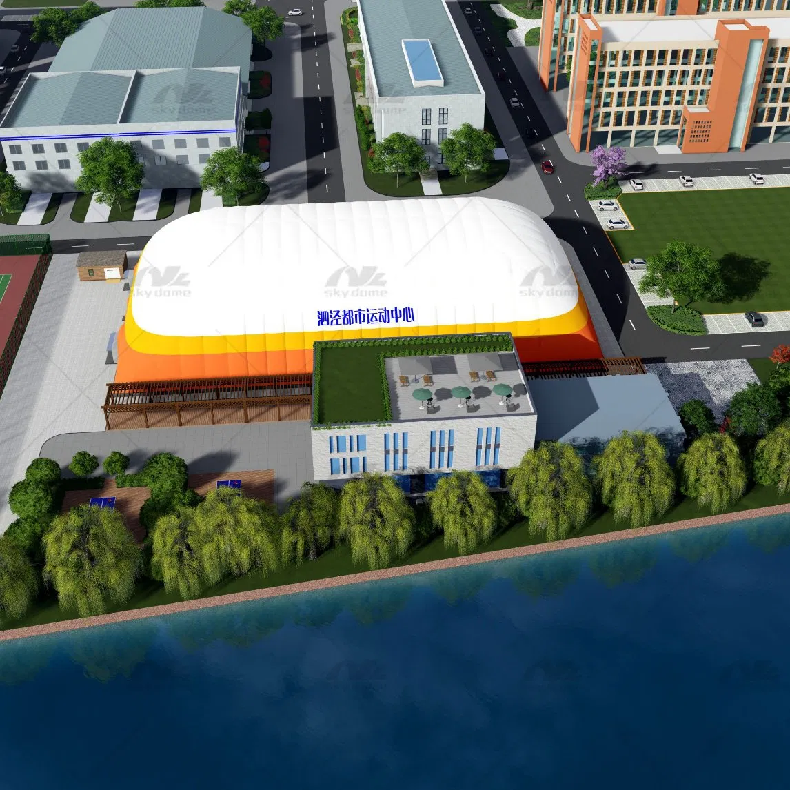 Air Membrane Exercise Activity Dome with Good Quality PVDF