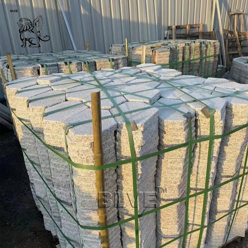 Outdoor Garden Resort Natural Cobblestone Step Stones Granite Paving Stone Road Driveway Supplier