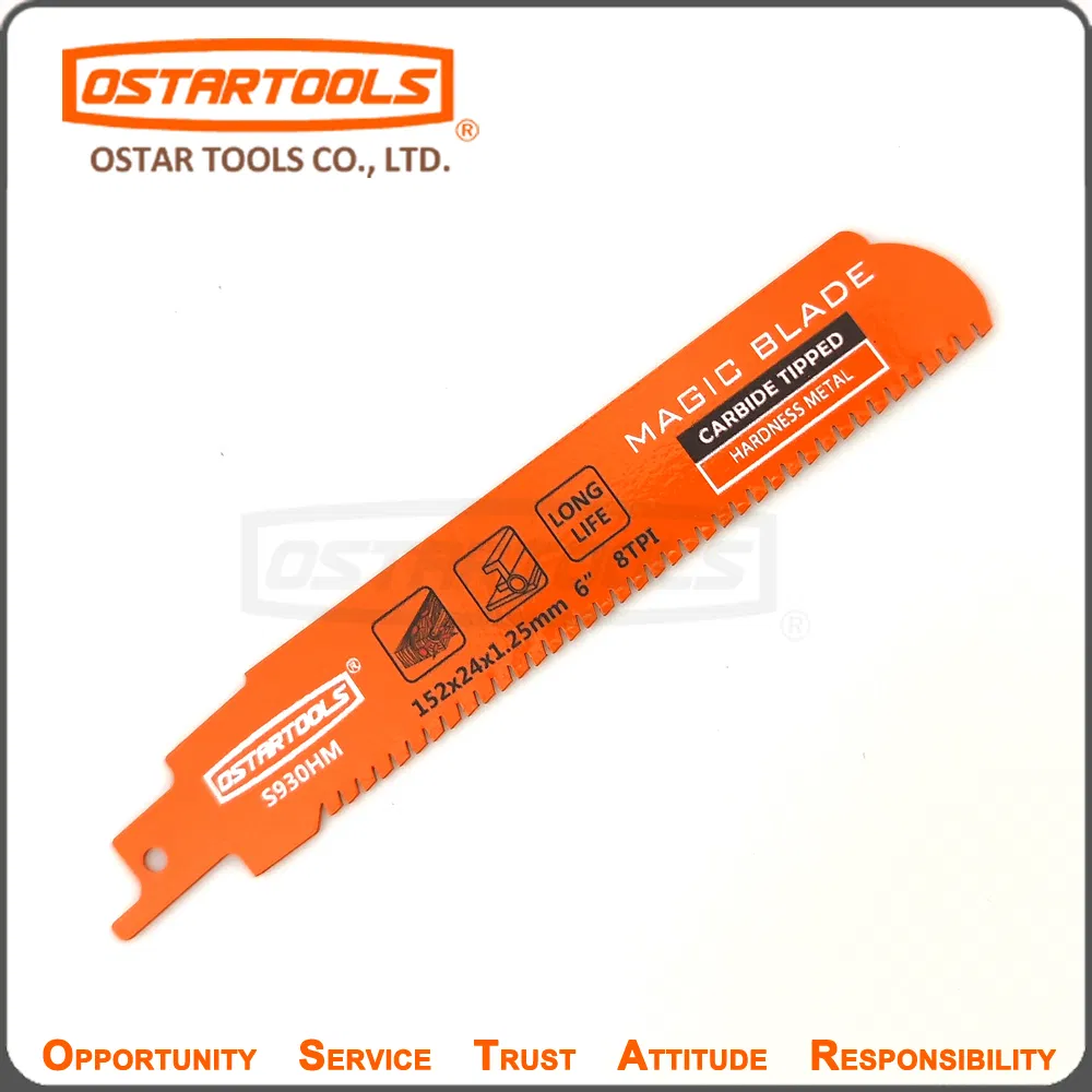 Premium 6 Inch Reciprocating Saw Blades for Tough Alloys