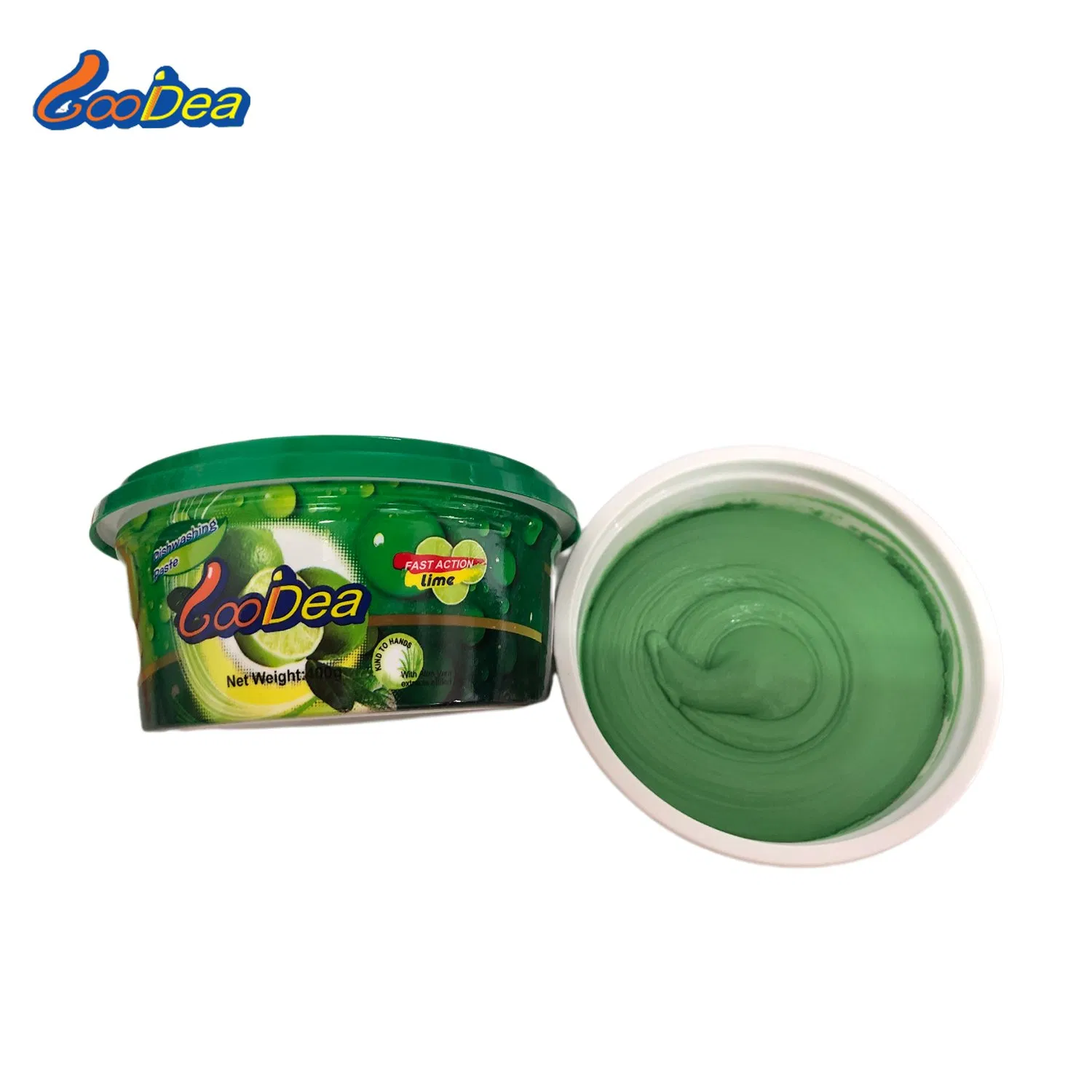 Hot Sales Wholesales Kitchen Use Good Smell Good Quality 400g Lime Flavor Dishwashing Paste for Wahsing Detergent
