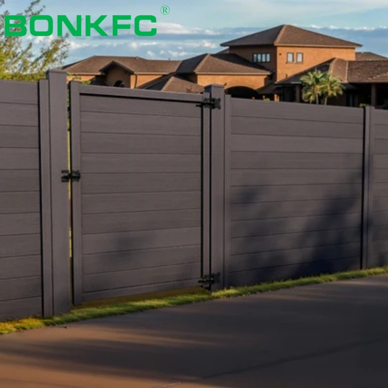 Luxury Plastic Composite Fence for Modern Outdoor Living Wood Plastic Composite WPC Composite Decking Waterproof Fire Rated Outdoor Swimming Pool Tile Fence